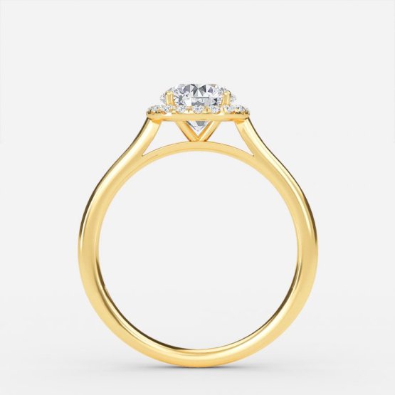 Levi Round Halo Engagement Ring