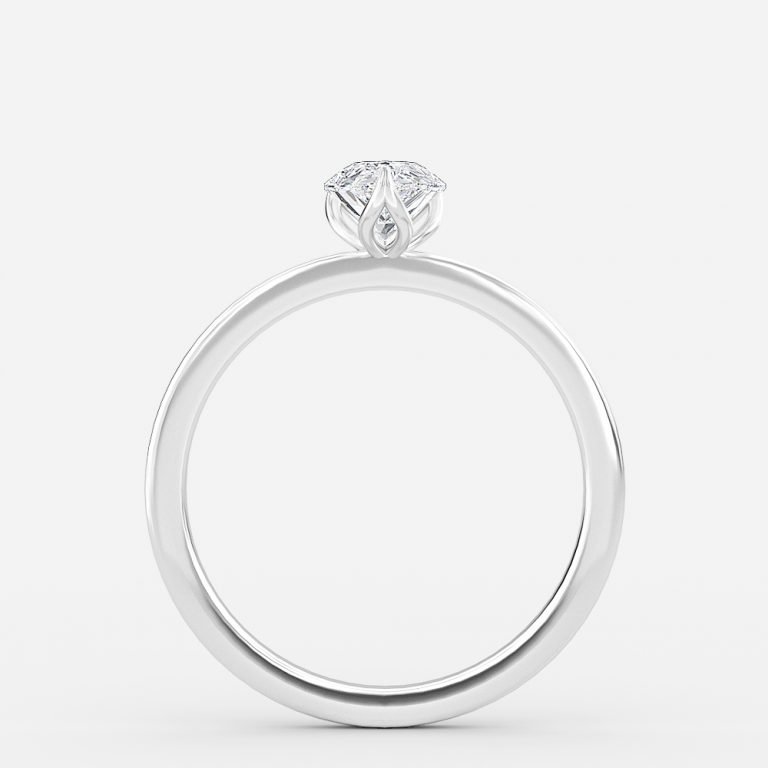 solitaire 2 ct pear ring