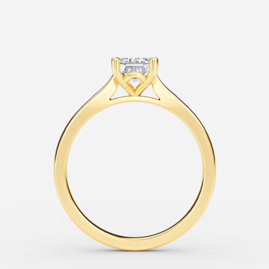 Violette Emerald Solitaire Engagement Ring