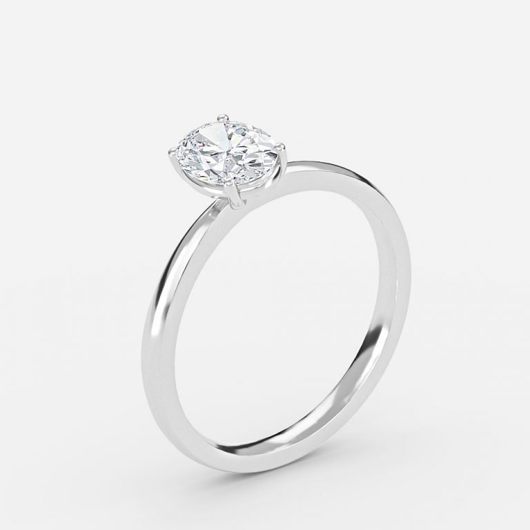 solitaire diamond wedding ring