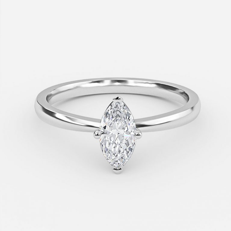 solitaire marquise diamond ring