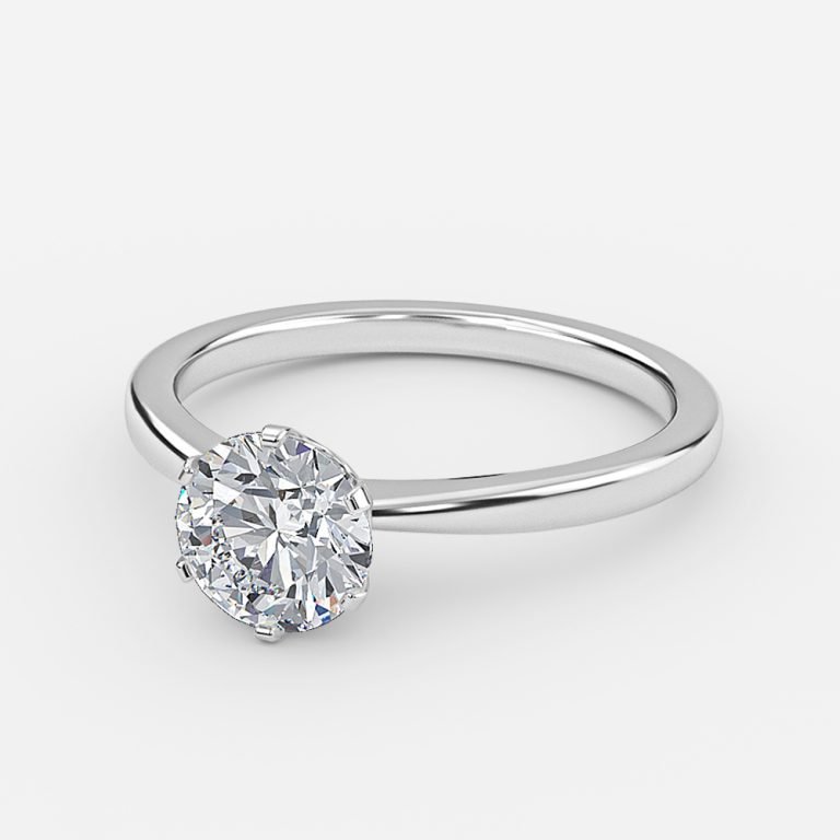 Talia Round Lab Grown Diamond Solitaire Engagement Ring