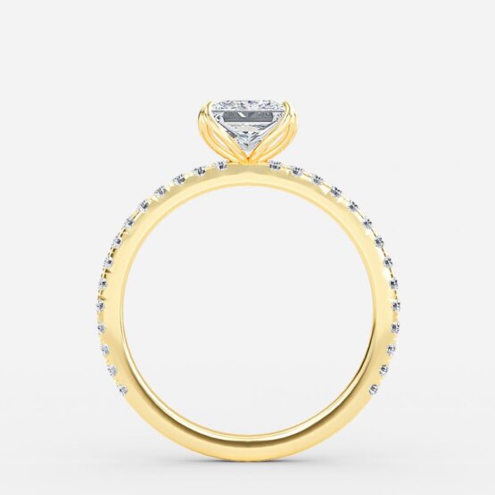 Moonlight Princess Diamond Band Engagement Ring