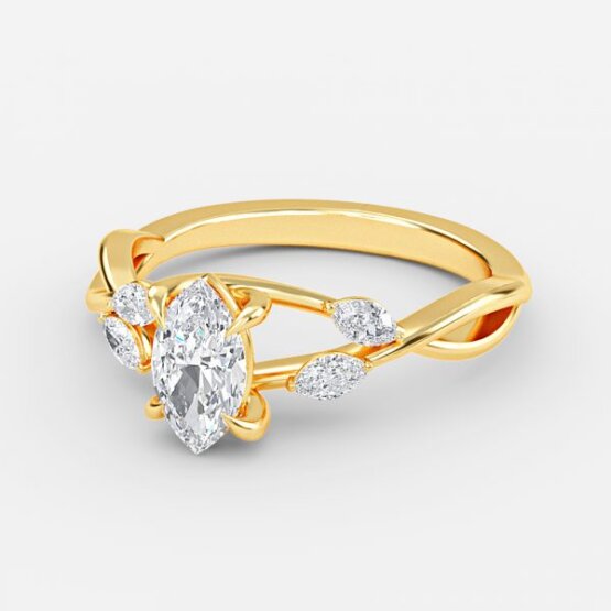 Aurora Marquise Unique Engagement Ring