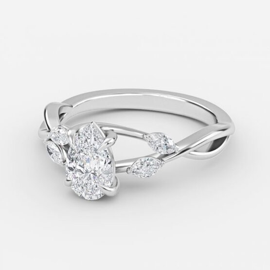 unique pear diamond ring settings