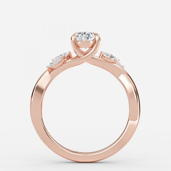 Aurora Pear Unique Engagement Ring