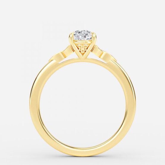 Jolie Pear Vintage Engagement Ring
