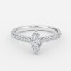wedding bands for marquise-cut engagement rings