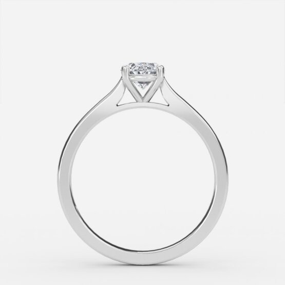 white gold solitaire oval diamond engagement ring