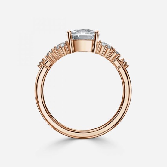 Jessica Cushion Cluster Engagement Ring
