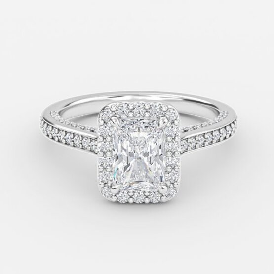 3 carat radiant diamond ring