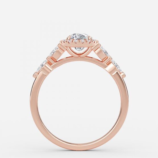 Francis Cushion Halo Engagement Ring