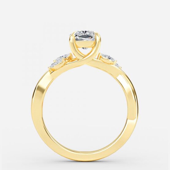 Aurora Cushion Unique Engagement Ring