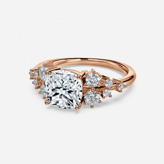 Jessica Cushion Cluster Engagement Ring