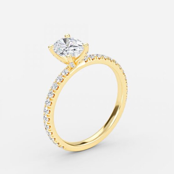 Josephine Oval Unique Engagement Ring