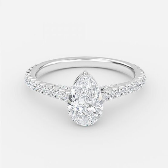 pear diamond wedding ring