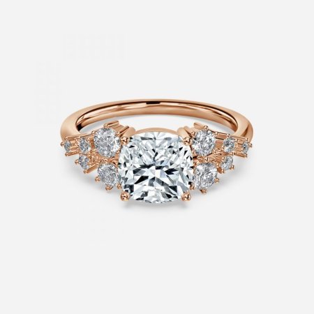 Jessica Cushion Cluster Engagement Ring