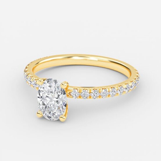 Josephine Oval Unique Engagement Ring
