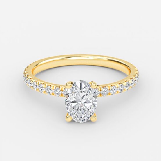 Josephine Oval Unique Engagement Ring