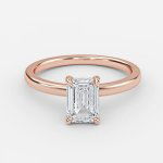 Jennifer Emerald Halo Lab Grown Diamond Engagement Ring