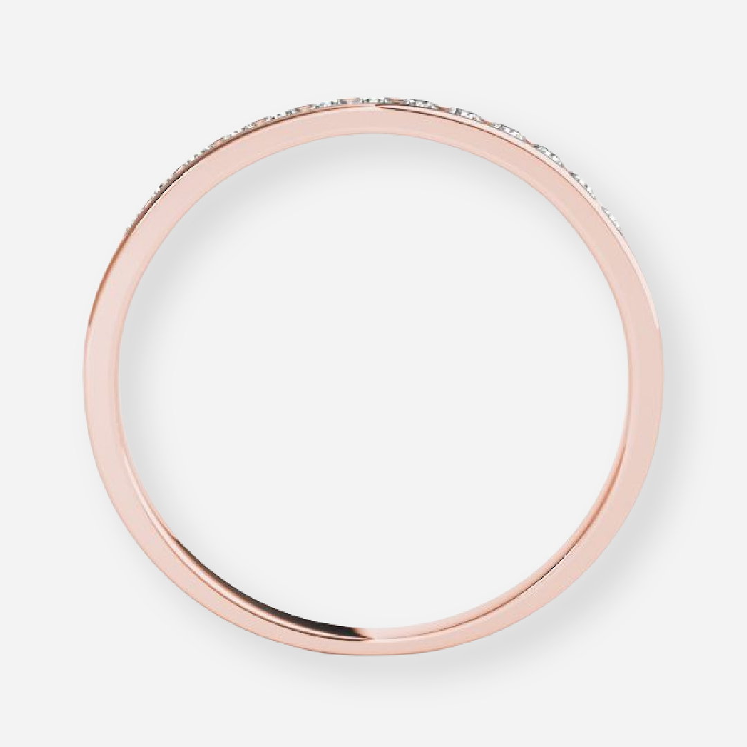 Harlow Round Lab Grown Diamond Channel Set Half Eternity Anniversary Band