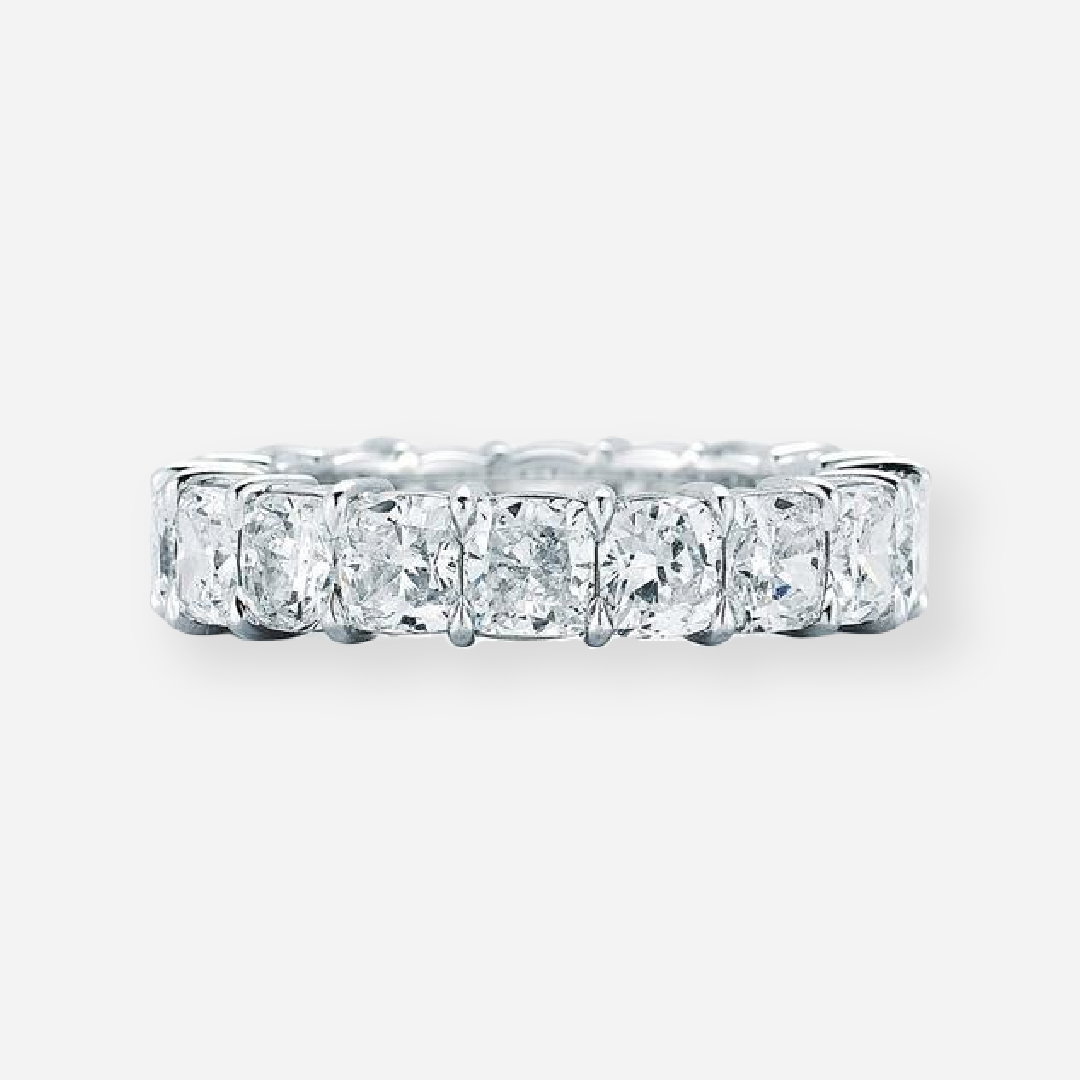 Ivy Cushion Lab Grown Diamond Full Eternity Wedding Band