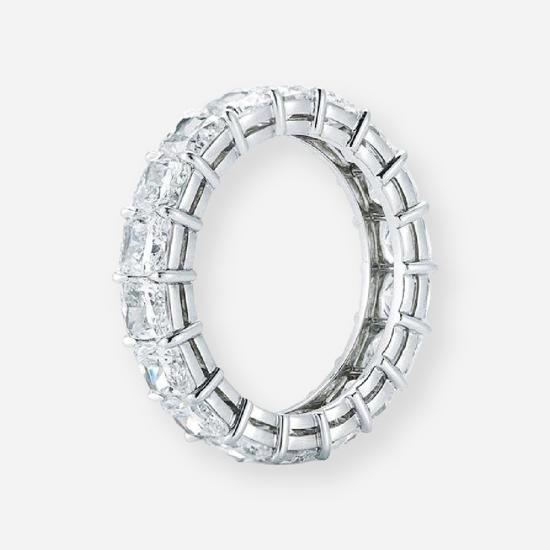 Ivy Cushion Lab Grown Diamond Full Eternity Wedding Band