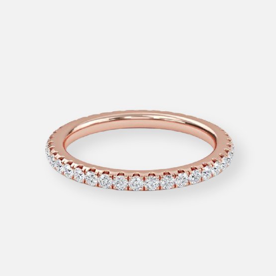 1.10ct Eileen Eternity Wedding Band In 18K Rose Gold (US Size: 4.25)