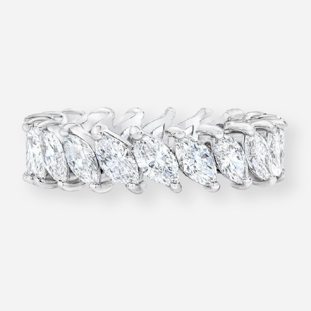 Fia Marquise Lab Grown Diamond Full Eternity Wedding Band