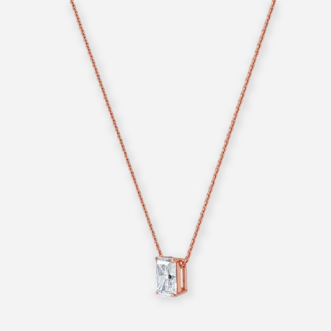 Radiant Cut Lab Grown Diamond Solitaire Pendant
