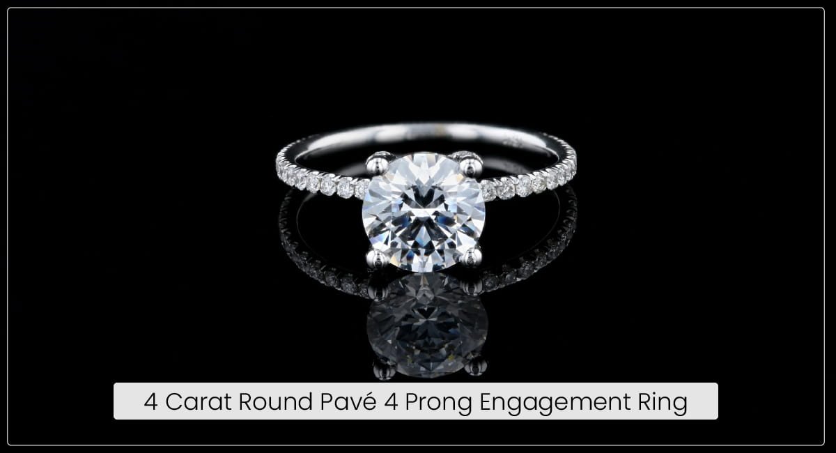 4 carat diamond ring round 