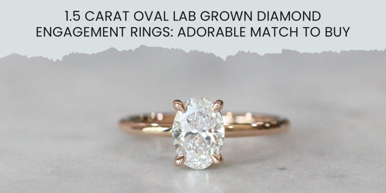 1.5 carat oval lab grown diamond ring