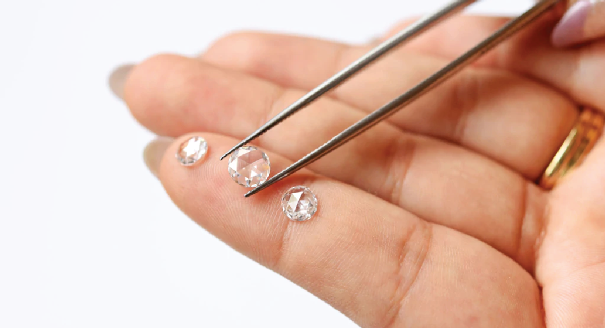 Lab created Rose Cut Diamonds