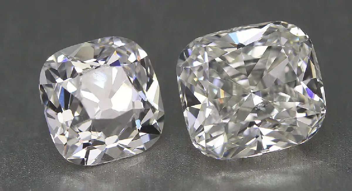 old mine cut lab created diamonds