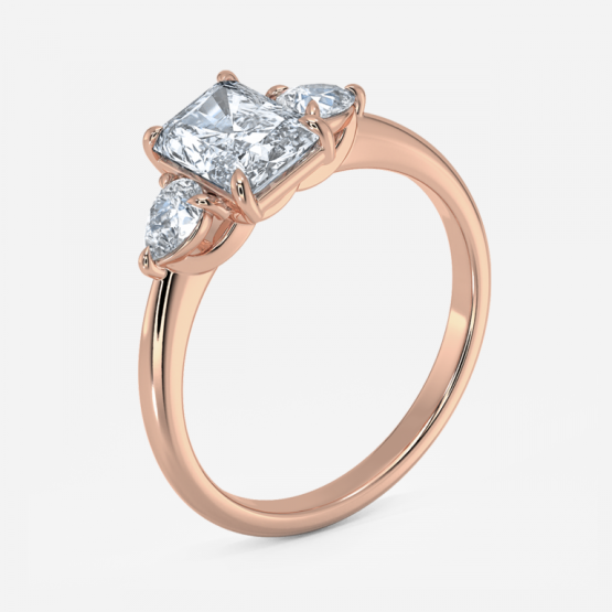 Renai Radiant Three Stone Engagement Ring