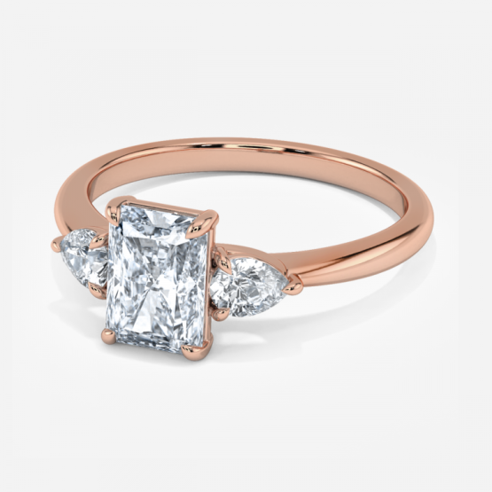 Renai Radiant Three Stone Engagement Ring