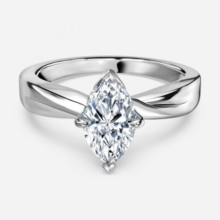 Rose Marquise Solitaire Engagement Ring