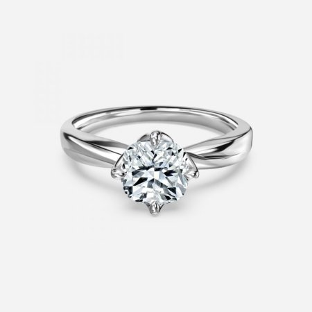 Rose Cushion Solitaire Engagement Ring