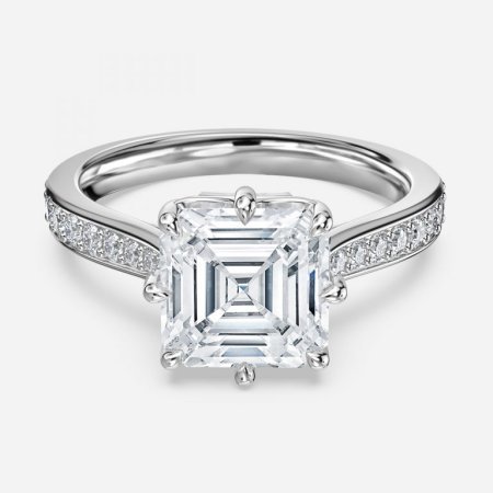 Aria Asscher Vintage Engagement Ring