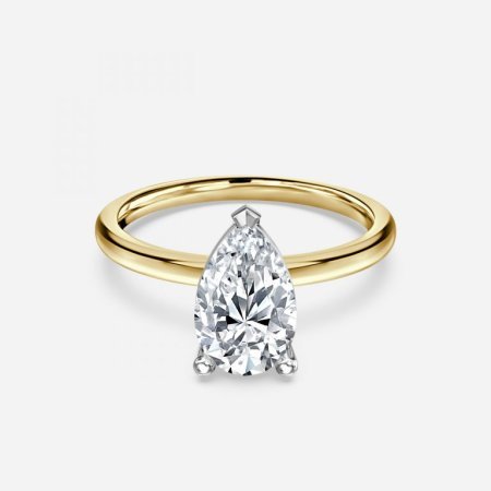Lydia Pear Solitaire Engagement Ring