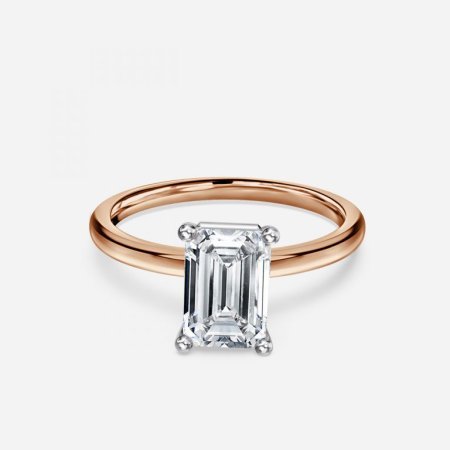 Lydia Emerald Solitaire Engagement Ring