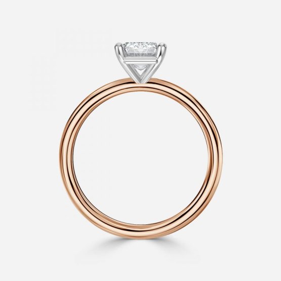 Lydia Emerald Solitaire Engagement Ring