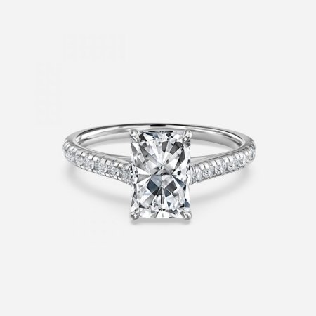 Ayla Radiant Diamond Band Engagement Ring
