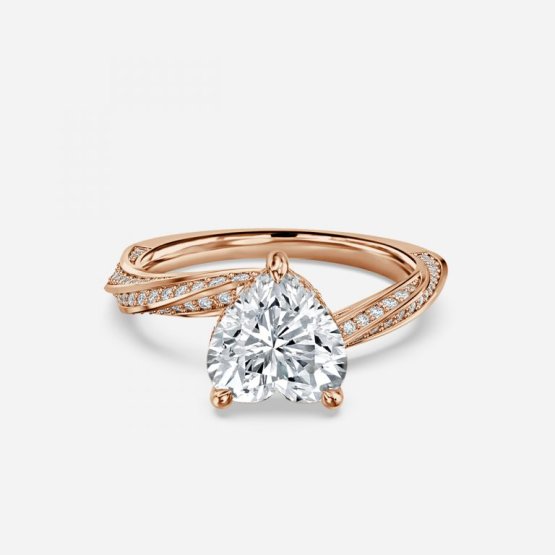 Sofia Heart Hidden Halo Engagement Ring