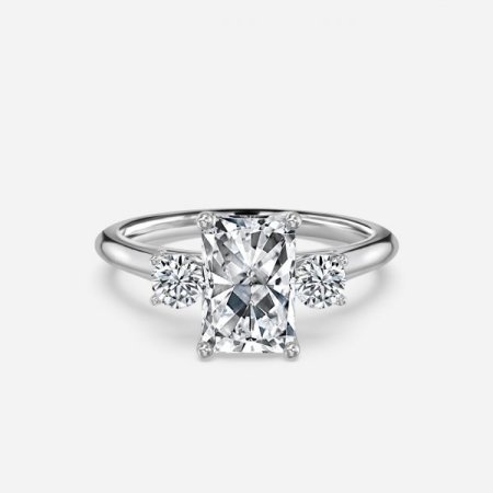 Olivia Radiant Three Stone Engagement Ring