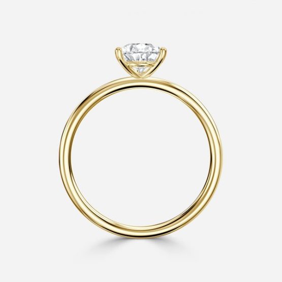 2.58ct Adaya Pear Solitaire Engagement Ring In 14K Yellow Gold (US Size: 7.5)