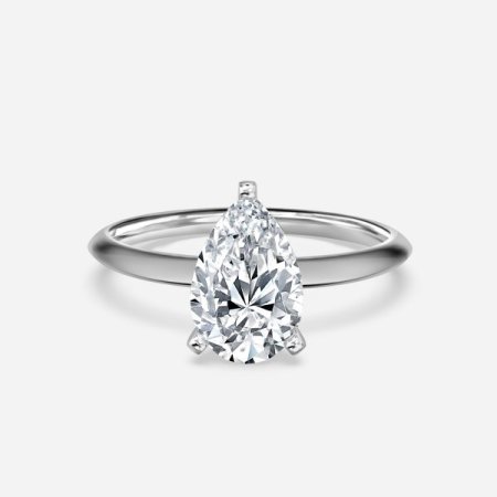 Aisha Pear Diamond Solitaire Engagement Ring
