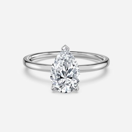 Celtic Pear Solitaire Engagement Ring