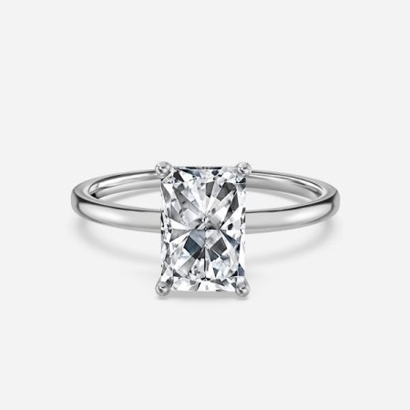 Celtic Radiant Solitaire Engagement Ring