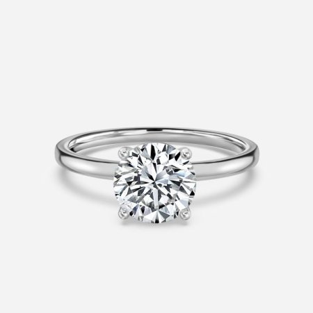 Celtic Round Solitaire Engagement Ring